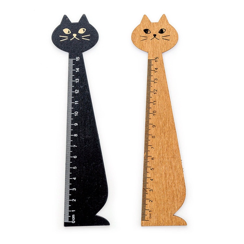 love* Portable Wood Scale Ruler Measuring Range 0-15cm School Class for ...