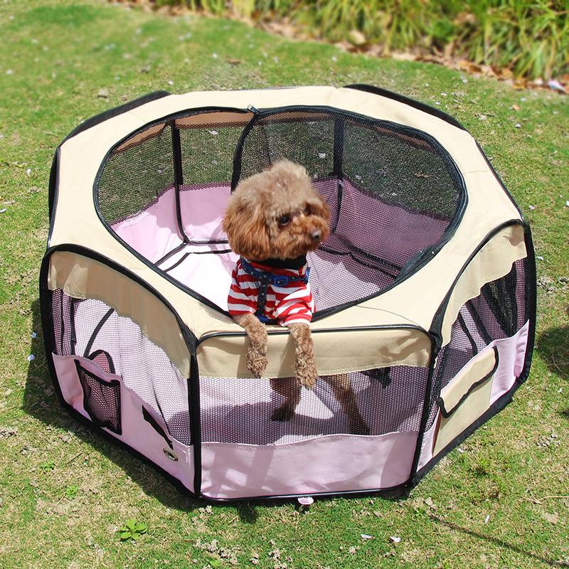 Dog kennel cat kennel pet eightsided tent dog fence portable dog house