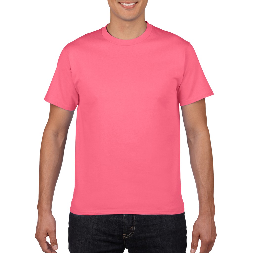 Gildan 76000 Premium Cotton Adult T-Shirt (Safety Pink)