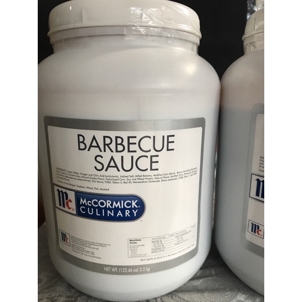 McCormick Barbecue Sauce 3.5kgs On hand Shopee Philippines