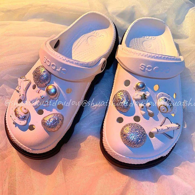 Astronaut series croc /jibz /Button croc /Charm/DIY Shoe accessories ...
