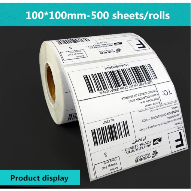 Thermal Label Sticker Paper Supermarket Price Blank Barcode Label 100mm