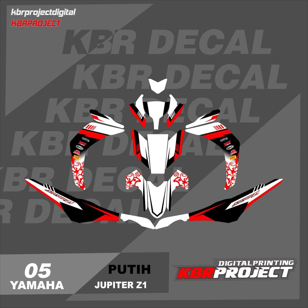 JUPITER Z1 DECAL STICKER VARIATION OF GRAFIST MOTIF DECAL MOTORCYCLE ...