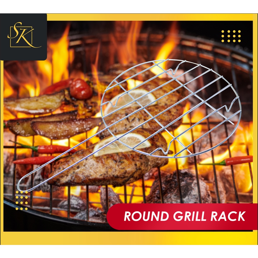 ROUND GRILL RACK WITH 3 DIFFERENT SIZES Multipurpose Grill/ Barbeque ...
