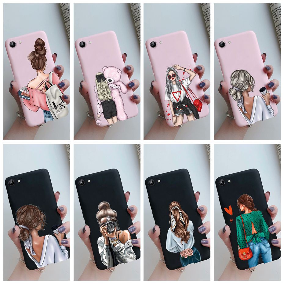 VIVO Y81 Case Cover VIVO Y81 1808 1803 Y81i 1812 vivoY81 Y 81 Matte Lovely  Beautiful Girls Soft Phone Case | Shopee Philippines