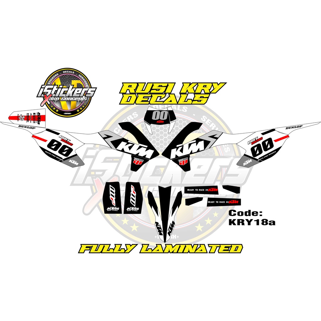 Rusi KRY 150 / 200 Full Decal Set KRY18 | Shopee Philippines