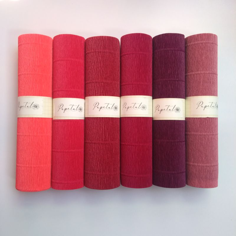 ™Italian Crepe Paper 180g Red Palette (Cartotecnica Rossi) Shopee