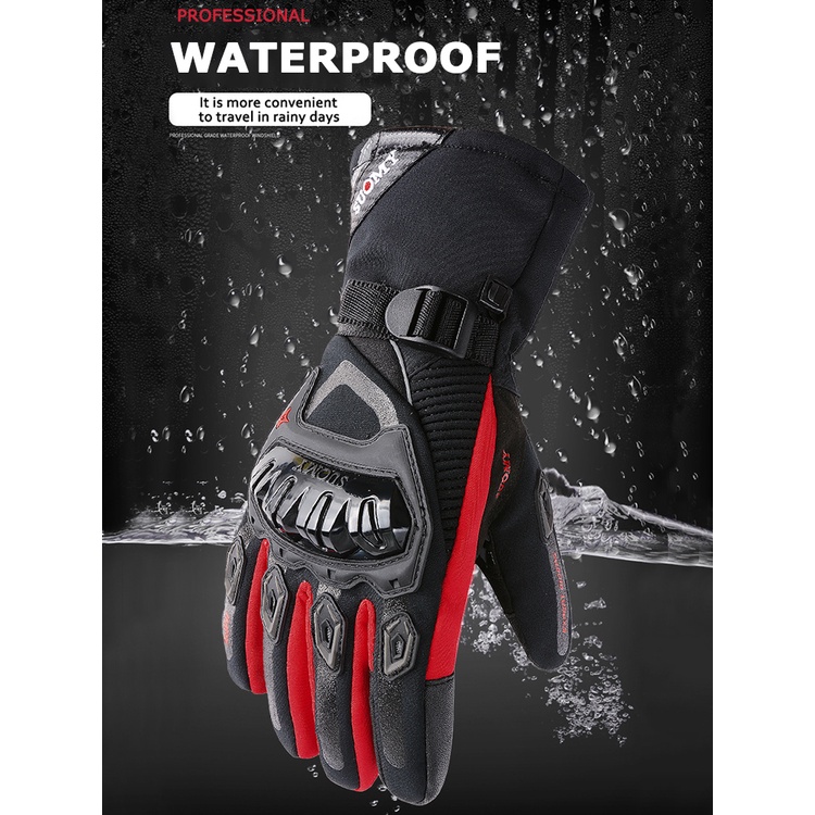 Suomy Winter Autumn Motorcycle Gloves Waterproof Windproof