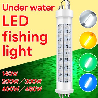 12V 140W 200W 300W 400W LED Dive Light 40000 Lumen Submersible Fishing  Lights For Crappie