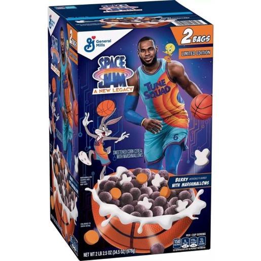 GENERAL MILLS Space Jam 2 Berry Cereal with Marshmallow 978gms