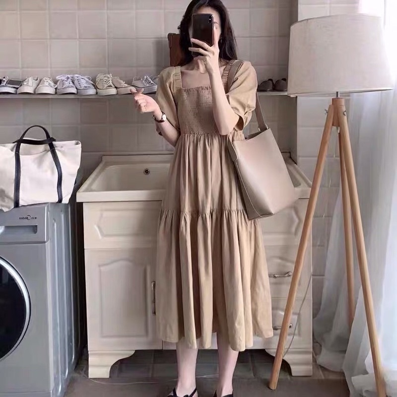 Only.Fashion Korean Maxi Dress #9951 | Shopee Philippines