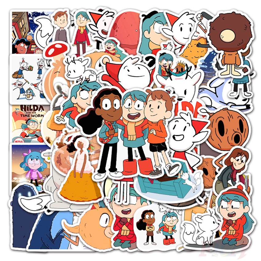 Hilda Series 01 Stickers 50Pcs/Set DIY Fashion Waterproof Decals Doodle ...