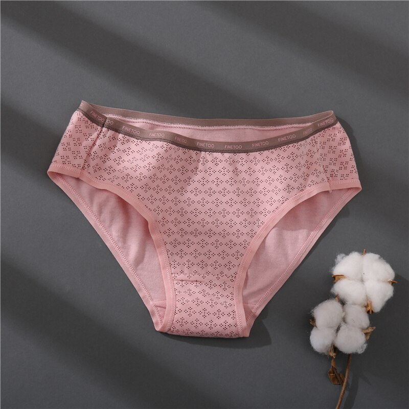 Finetoo Women 1pc/2pcs Cotton Panties Print Briefs Sexy Low-Rise ...
