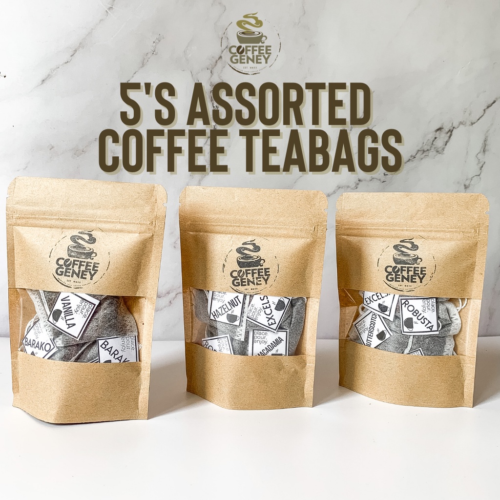 5’s Assorted Coffee Tea Bag (Souvenir/ Gift) 5 Teabags per pouch Coffee