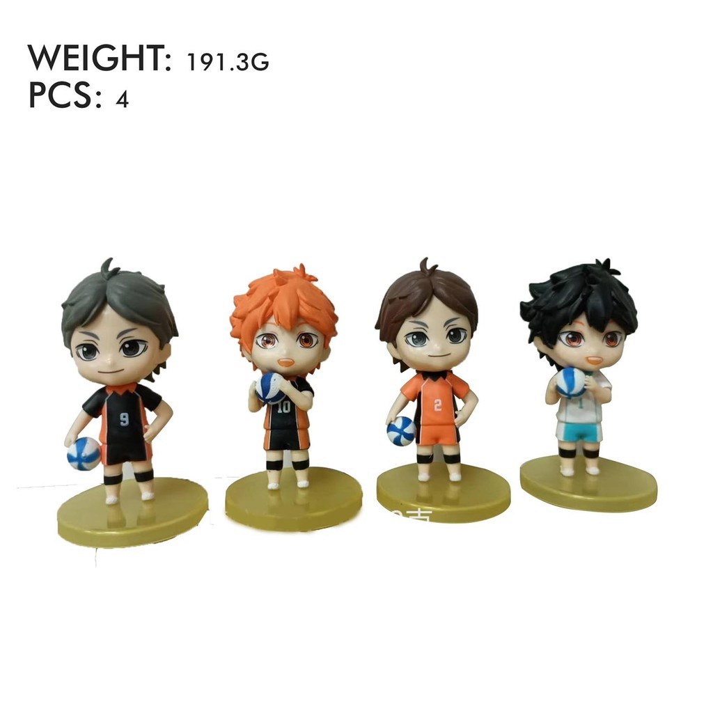 haikyu Haikyuu Figure Set of 4 Hinata Shoyo Oikawa Toru Kozume Kenma ...