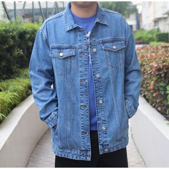 Denim jacket shopee sale