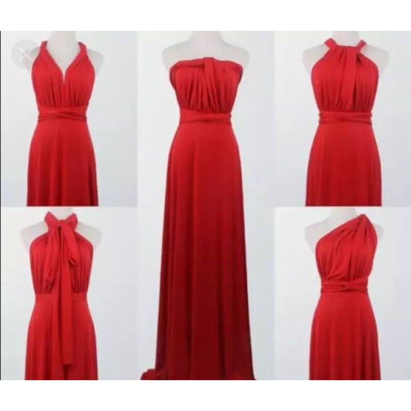 Infinity dress bloody red shop