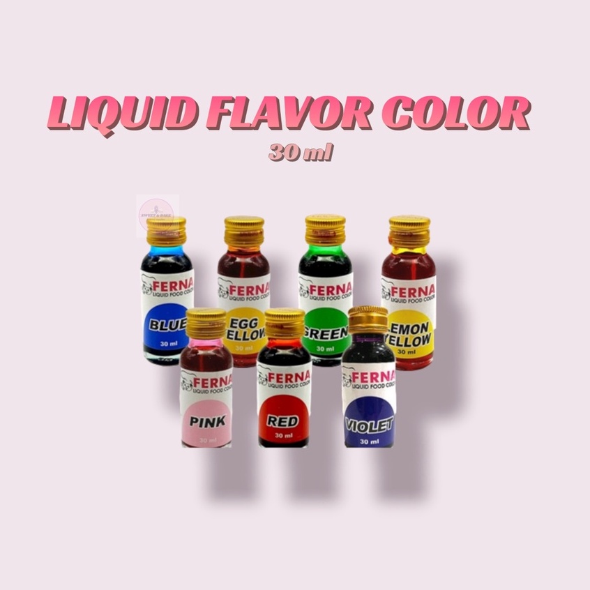 Ferna Liquid Food Color – Love2Bake Philippines