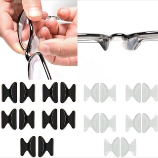 4pcs Eye Glasses Nose Pads, Stick on Anti-Slip Soft Silicone Glasses Nose Pads, Spectacles Nose Pads for Sunglasses, Black, Size: Small