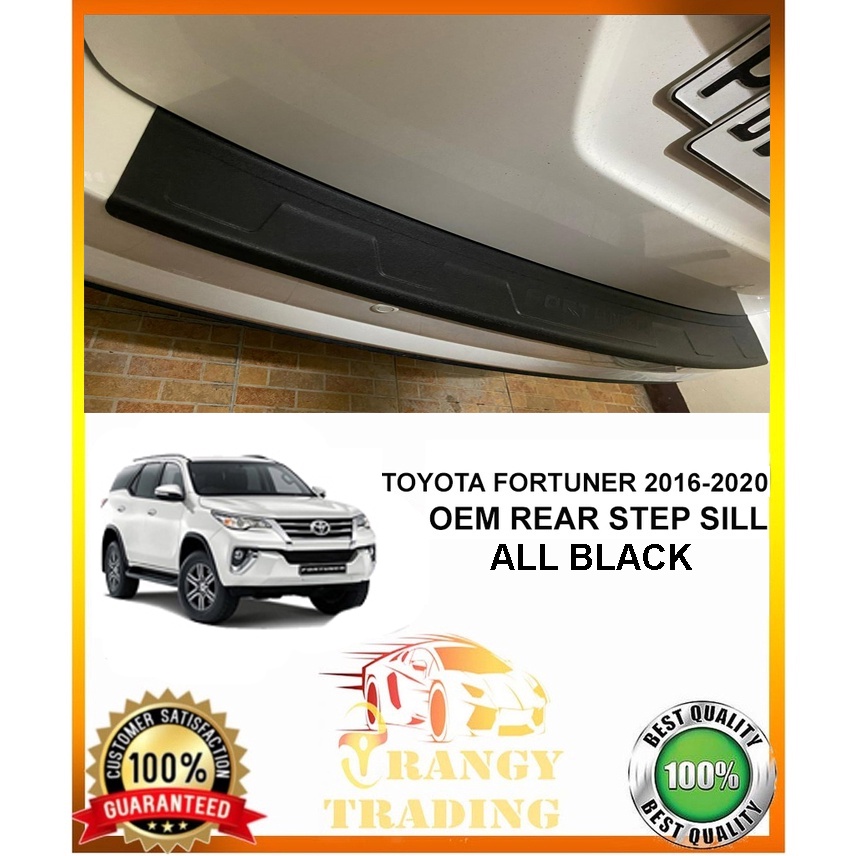 Toyota Fortuner 2016 to 2020 OEM Rear Stepsill Black w/ Reflector ...