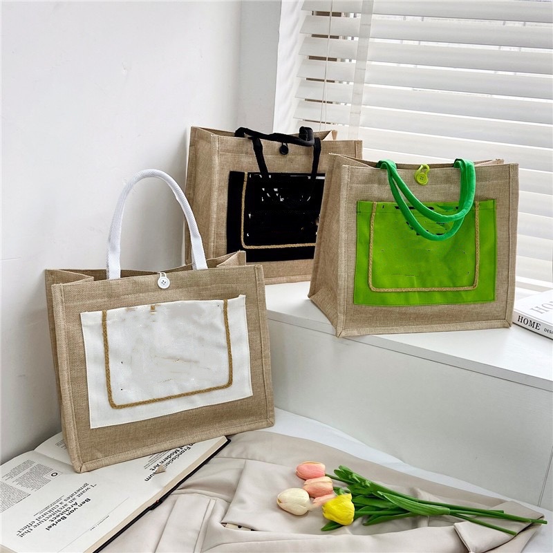 Abaca Tote Bag Korean bag Linen Jute bag Burlap bag Sling Shoulder Bag