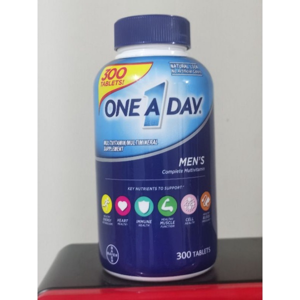 Bayer 1 One A Day Men Multivitamin Tablet With Vitamin B C D E Zinc ...