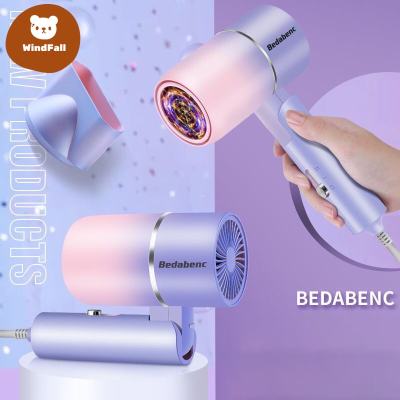 New Folding Dryer, Tiktok, Red Hair Dryer, Negative Ion Fashion Blower