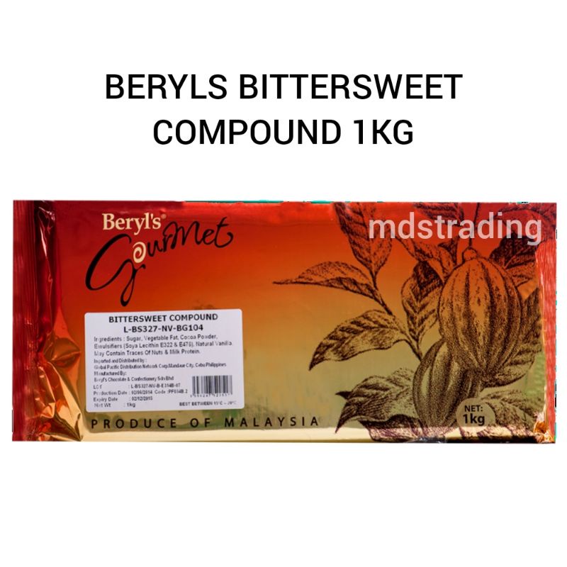 Beryls Bittersweet Compound Baking Bar 1KG Shopee Philippines