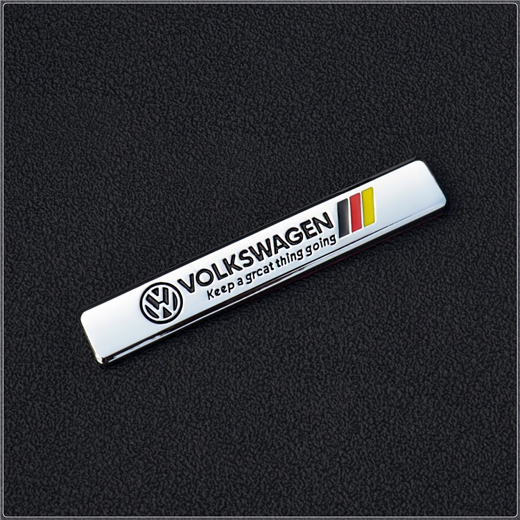 For Volkswagen Logo Car Sticker Keep a great thing going Letters Metal ...
