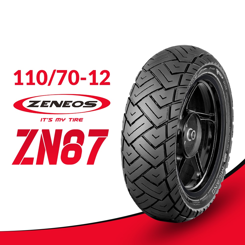 Zeneos Milano ZN87 110-70-12 Tubeless Motorcycle Tires Functional ...