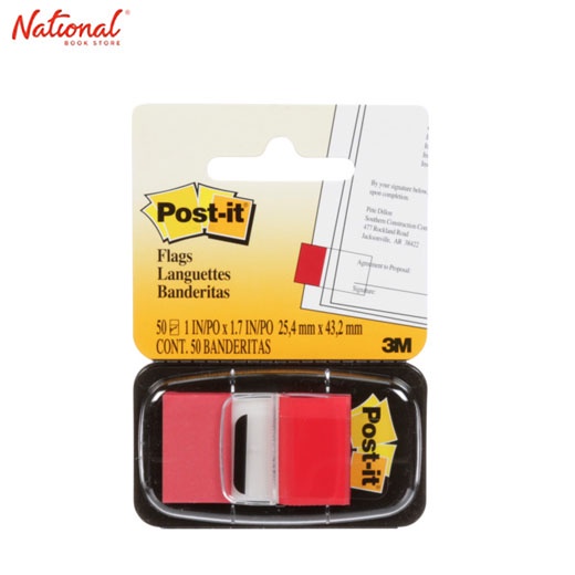Post-It Tape Flag Red 50S 1X1.71In #680-1 National Book Store | Shopee ...