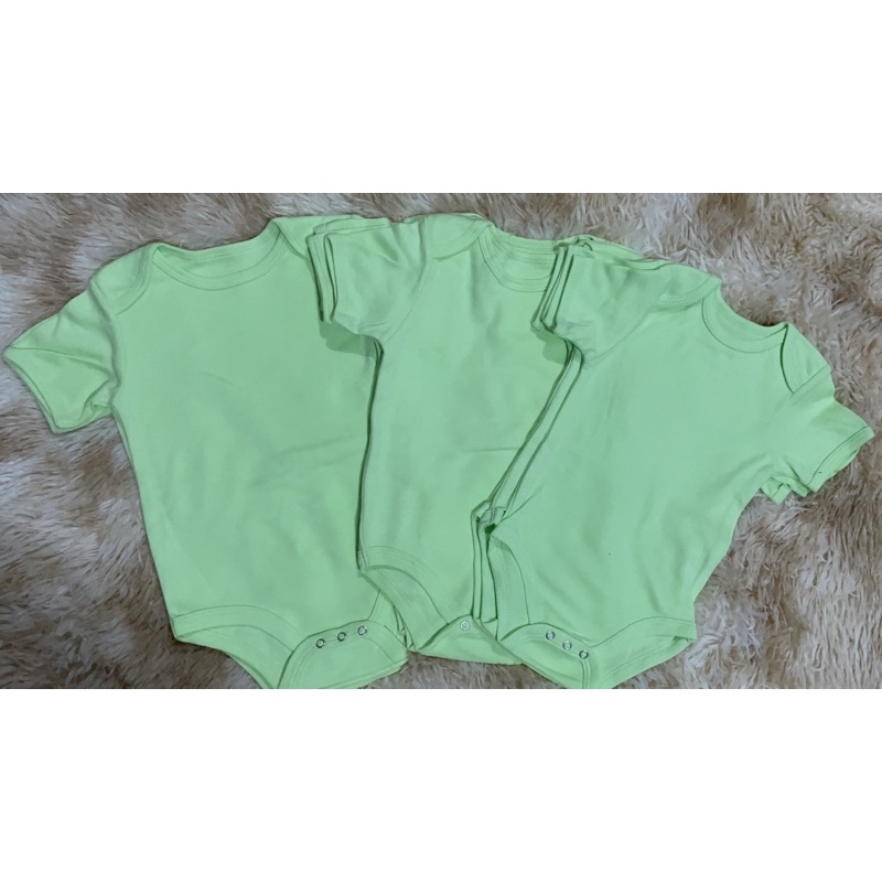 Baby Plain Onesies (Mint Green) Shopee Philippines