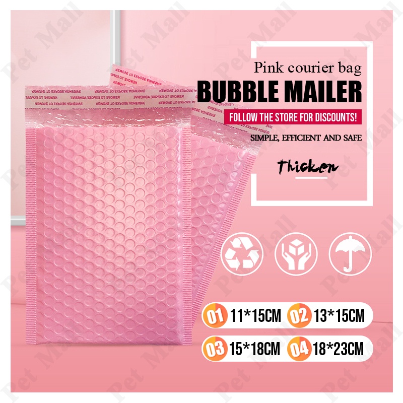 Pink Bubble Mailer Envelope Pink Bubble Wrap Mailer Courier Bag