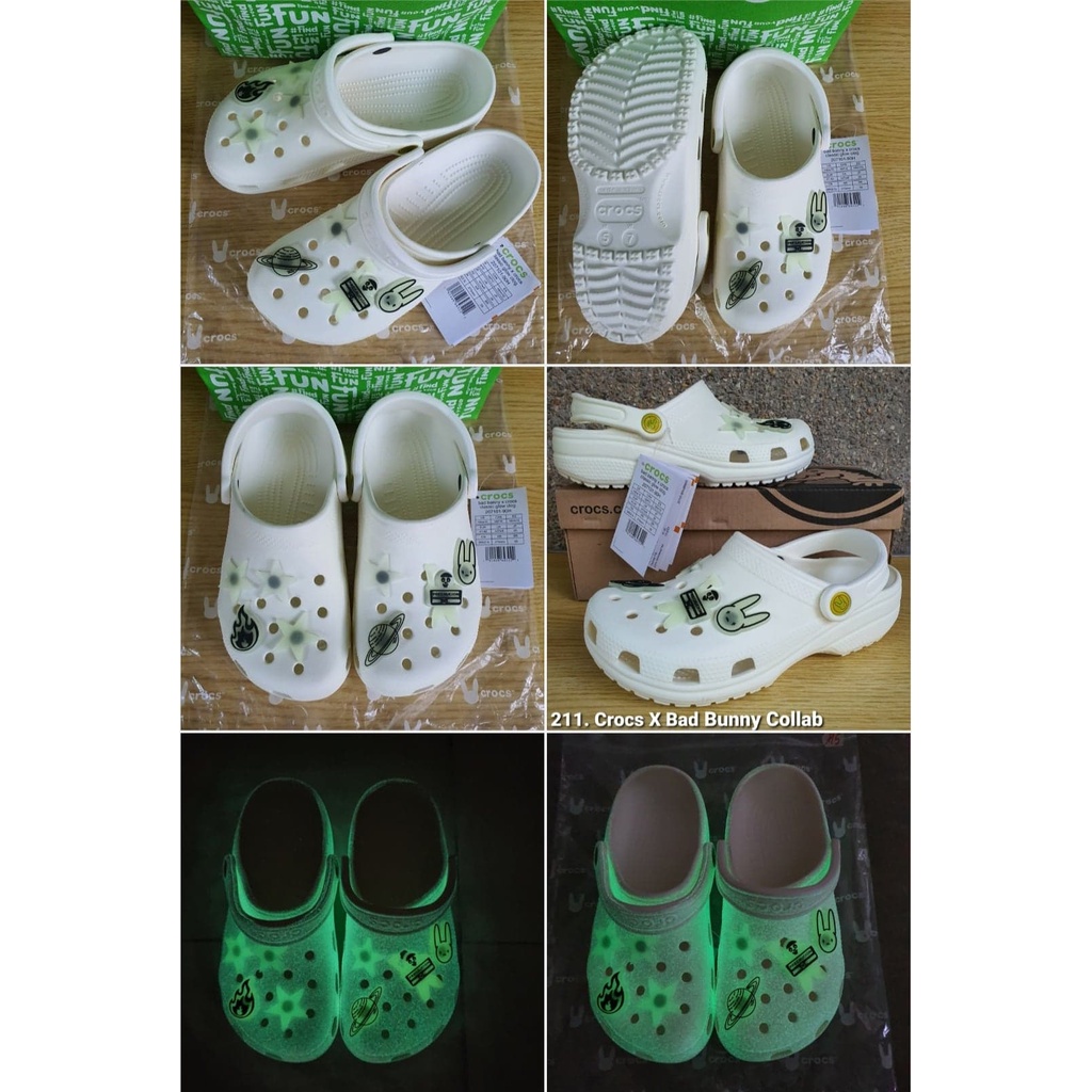 Bad bunny green discount crocs