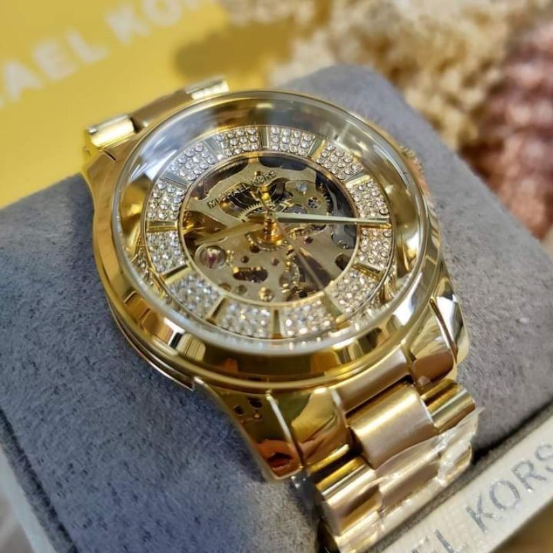 Original MK AUTOMATIC WATCH gold Women