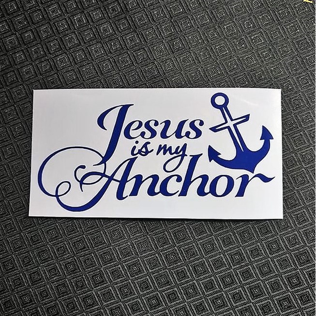 Jesus Is My Anchor Decal Sticker For Cars Motorcycles Laptops Etc