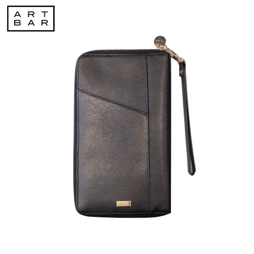 kikki.K Travel Wallet 10959806 Jet Black Leather Art Bar PH Shopee