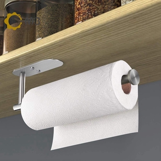 1pc Paper Towel Holder Wall Mount, Adhesive Under Cabinet Kitchen Paper  Towel Rack, Refrigerator Plastic Wrap Storage Box, No Drilling Wall Mounted Towel  Hanger, Home Supplies