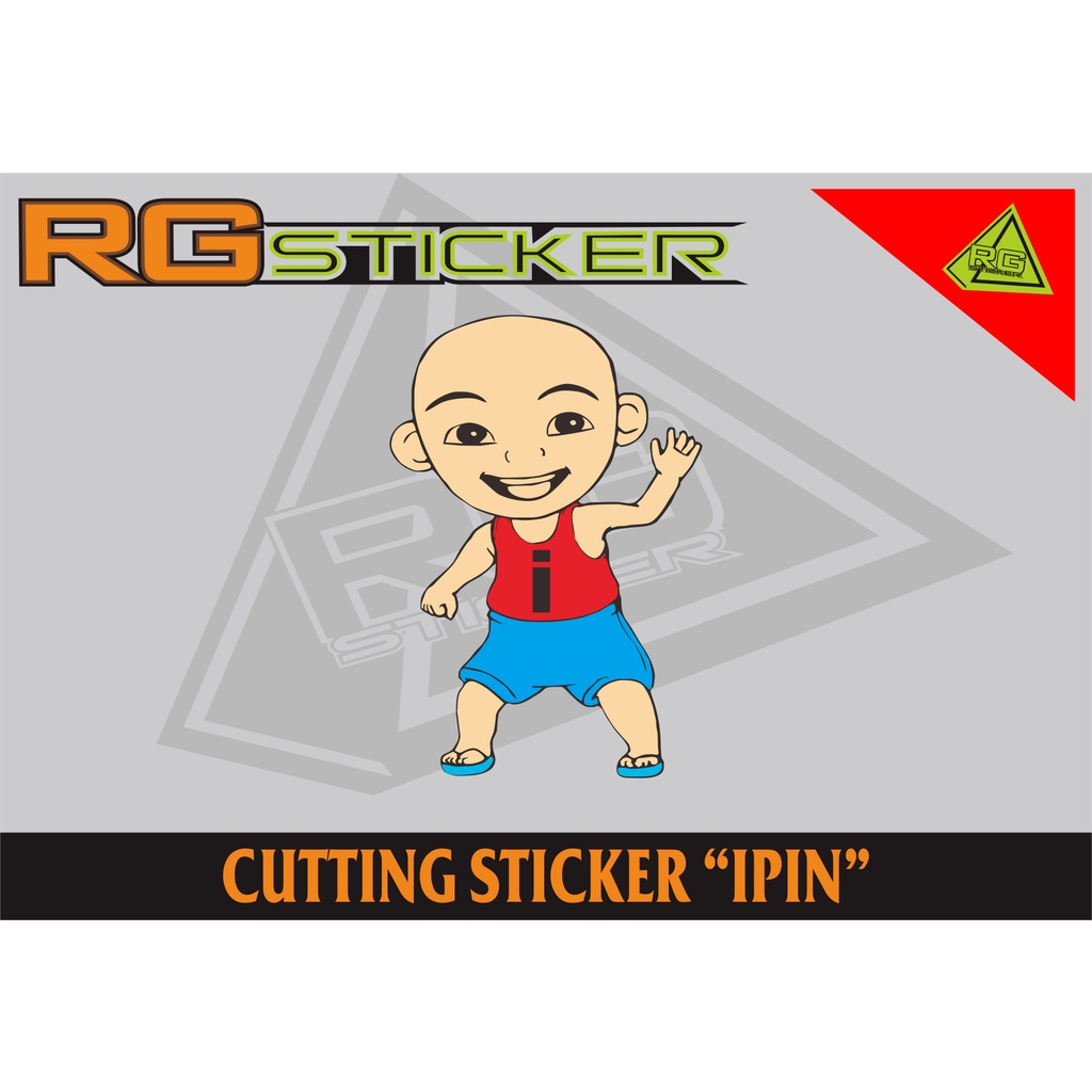 Cutting Sticker upin ipin gank uk 20cm High | Shopee Philippines