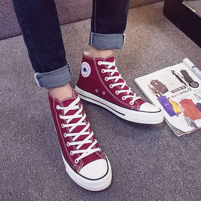 Converse maroon deals high cut