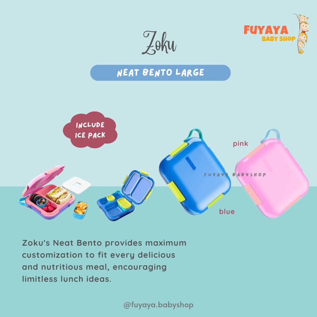 Zoku Neat Bento Large (Include Ice Pack) Children's Dining/School