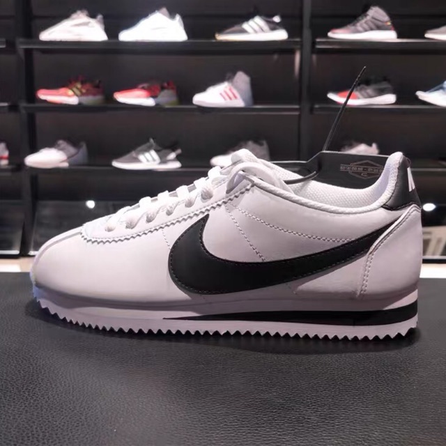 Qy white shoes Nike Cortez sports running shoes for women MENS