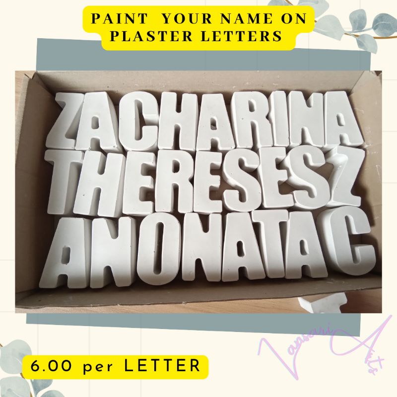 Plaster Letters for painting(MAGBASA) | Shopee Philippines