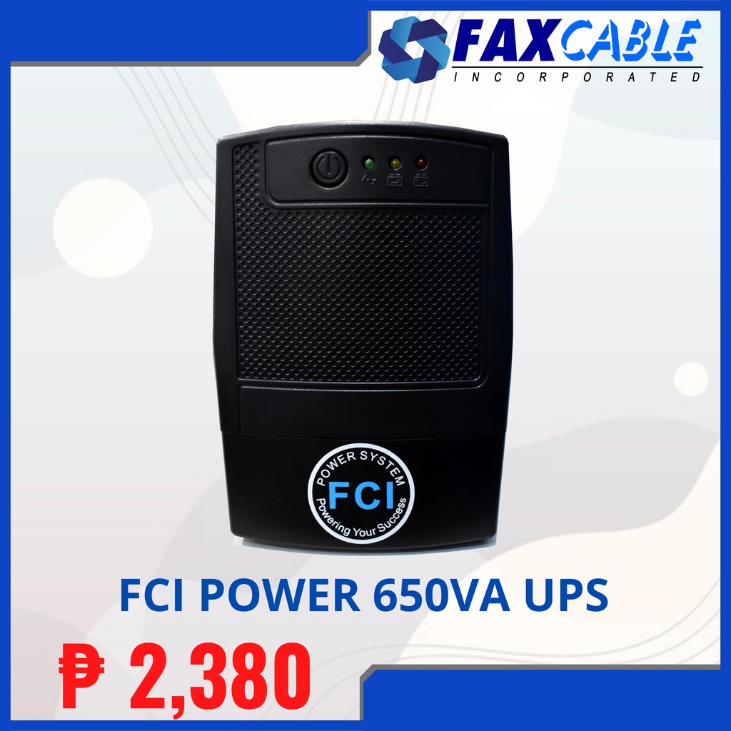 FCI POWER 650 LED TYPE UPS | Shopee Philippines