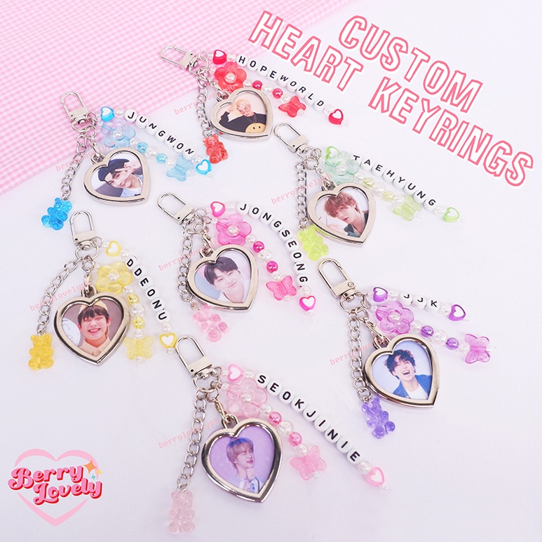 Customized Colorful Keyrings [order today, shipout tomorrow] | Shopee ...