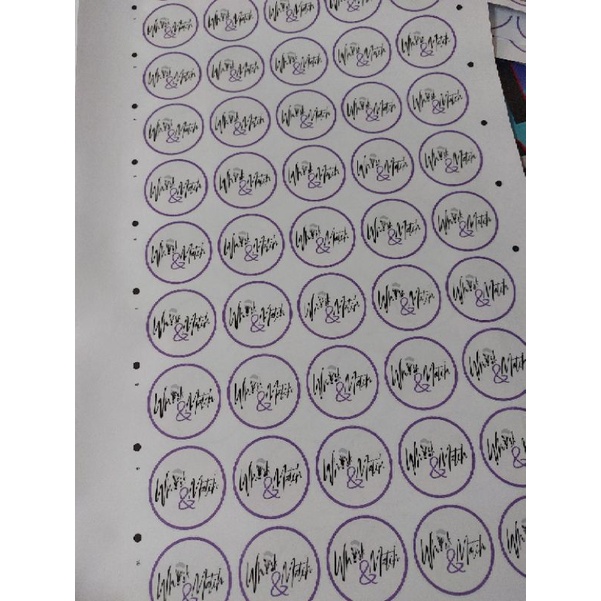 Piso print Customized Waterproof Transparent sticker ( 1000pcs ...