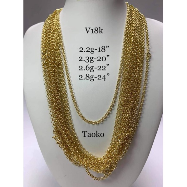 18K Saudi Gold Taoco Chain Pawnable | Shopee Philippines