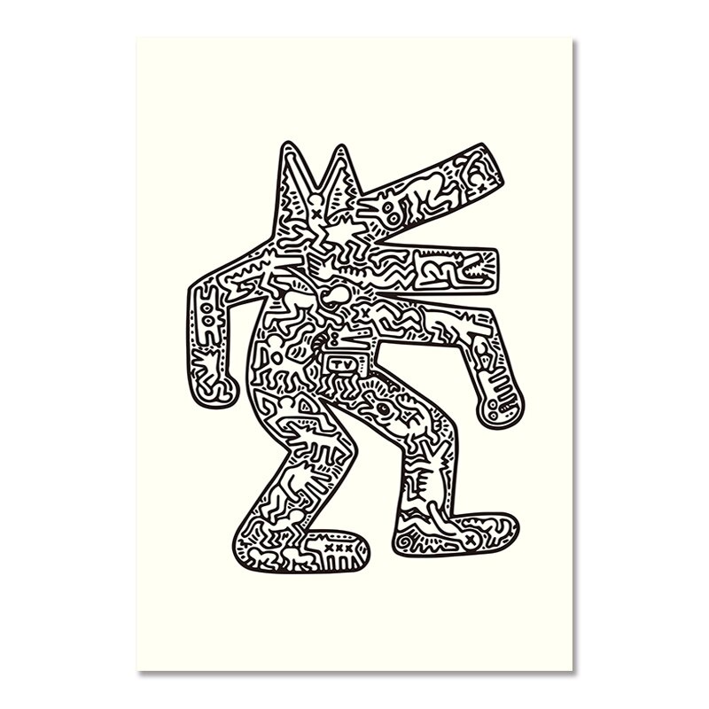 Keith Haring Abstract Wall Art Pictures Poster Pisa Print Vintage Pop ...