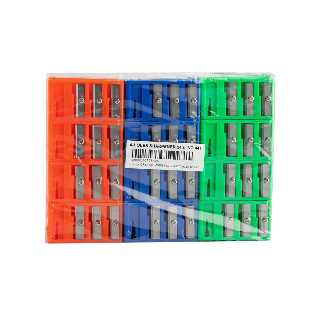 Crystal 4-Holes Sharpener Rectangle 441 (4Pcs) | Shopee Philippines
