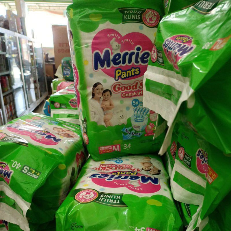 Merries s40, m34, l30, xl26 | Shopee Philippines